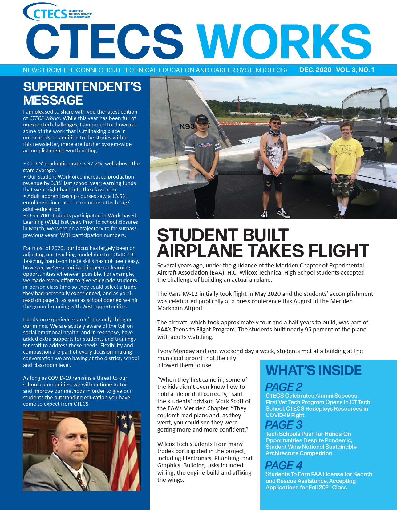 Cover of CTECS Works Newsletter Dec 2020